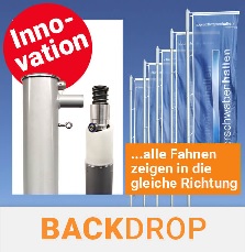 Fahnenmast MH mit BACKDROP-System für Ø 90 mm