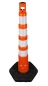 Preview: Kettenpfosten GIGA, orange/weiss, stapelbar