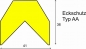 Preview: Eckschutz -KNUFFI®- aus PU, Trapez 41x36 mm, Typ AA