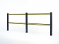Preview: Sicherheitsgeländer TRAFFIC LIGHT, neigbar, Breite: 1250 - 3750 mm, Farbe: schwarz
