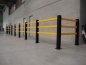 Preview: Sicherheitsgeländer TRAFFIC LIGHT, neigbar, Breite: 1250 - 3750 mm, Farbe: schwarz