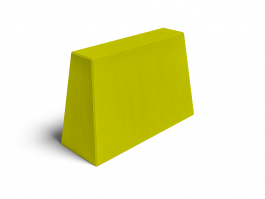 Trapezstein 1000x380x650 mm Gelb lackiert
