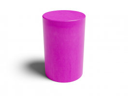 Verkehrspoller zylindrisch Ø 650x1000 mm Power Pink lackiert Oberkante gefast