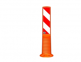 Flexible Bake Ø 120 mm, orange, überfahrbar, Höhe: 450 oder 750 mm
