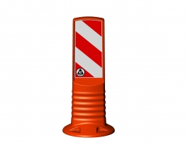 Flexible Bake Ø 120 mm, orange, überfahrbar, Höhe: 450 oder 750 mm
