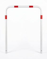 Preview: Absperrbügel/Anlehnbügel aus Stahl Ø 48 mm, zum Einbetonieren, ohne Querholm, Höhe: 1200 mm