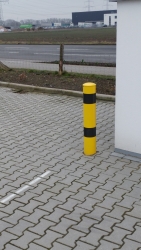 Rammschutzpoller BUMPER Ø 152 mm, zum Einbetonieren, Länge: 1,2 m