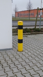 Rammschutzpoller BUMPER Ø 273 mm, zum Einbetonieren, Länge: 1,5 m