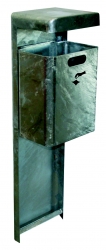 Abfallbehälter -MONDO-, 35 Liter, aus Stahl, mit Haube