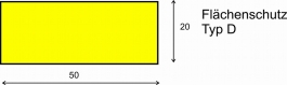 Flächenschutz -KNUFFI®- aus PU, 50x20 mm, Typ D