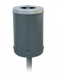 Abfallbehälter -KIBO-, 45 Liter, aus Stahl, verschiedene Befestigungen