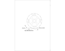 Preview: Temposchwellen-Set 20 km/h, 2,51 bis 6,14 m gelb/schwarz aus PP, 4 cm hoch