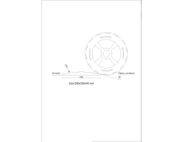 Preview: Temposchwellen-Set 40 km/h, 2,4 bis 6,11 m gelb/schwarz aus PP, 4,5 cm hoch