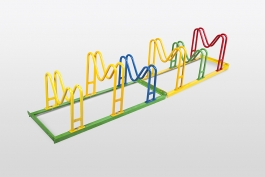 Fahrradständer -MONTANA-, Radabstand 350 mm, 6 Stellplätze