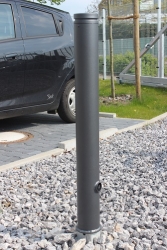 Stilpoller Ø 82 mm, mit Alukopf + Ziernut, herausnehmbar