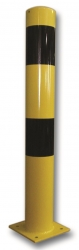 Rammschutzpoller BUMPER Ø 152 mm, mit Fußplatte zum Aufdübeln