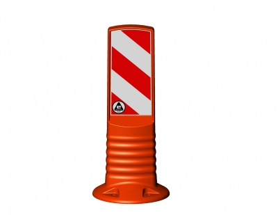 Flexible Bake Ø 120 mm, orange, überfahrbar, Höhe: 450 oder 750 mm