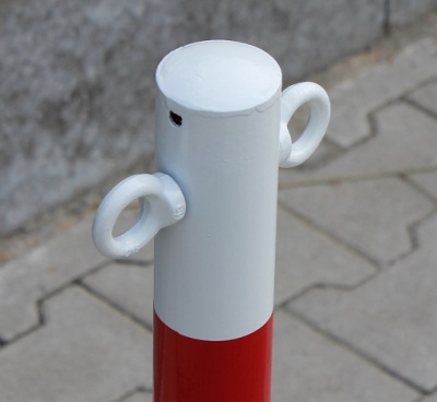 Absperrpfosten -SEPTUS- aus Stahl Ø 76 mm, zum Einbetonieren