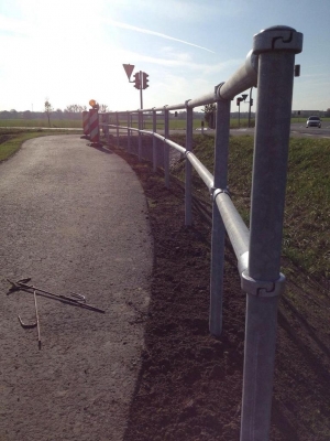 Standpfosten Ø 60 mm für Systemgeländer aus Stahl