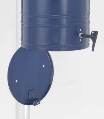Abfallbehälter -MIKENO-, 40 Liter, aus Stahl, verschiedene Befestigungen