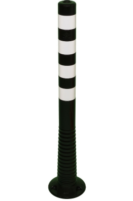 Flexibler Absperrpfosten "Flexipfosten" Ø 80 mm, schwarz, überfahrbar