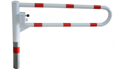 Gatterschranke, leichte Ausführung, drehbar, Breite: 2,5 m