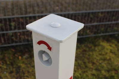 Absperrpfosten -MERGERE- Ø 70 x 70 mm, versenkbar