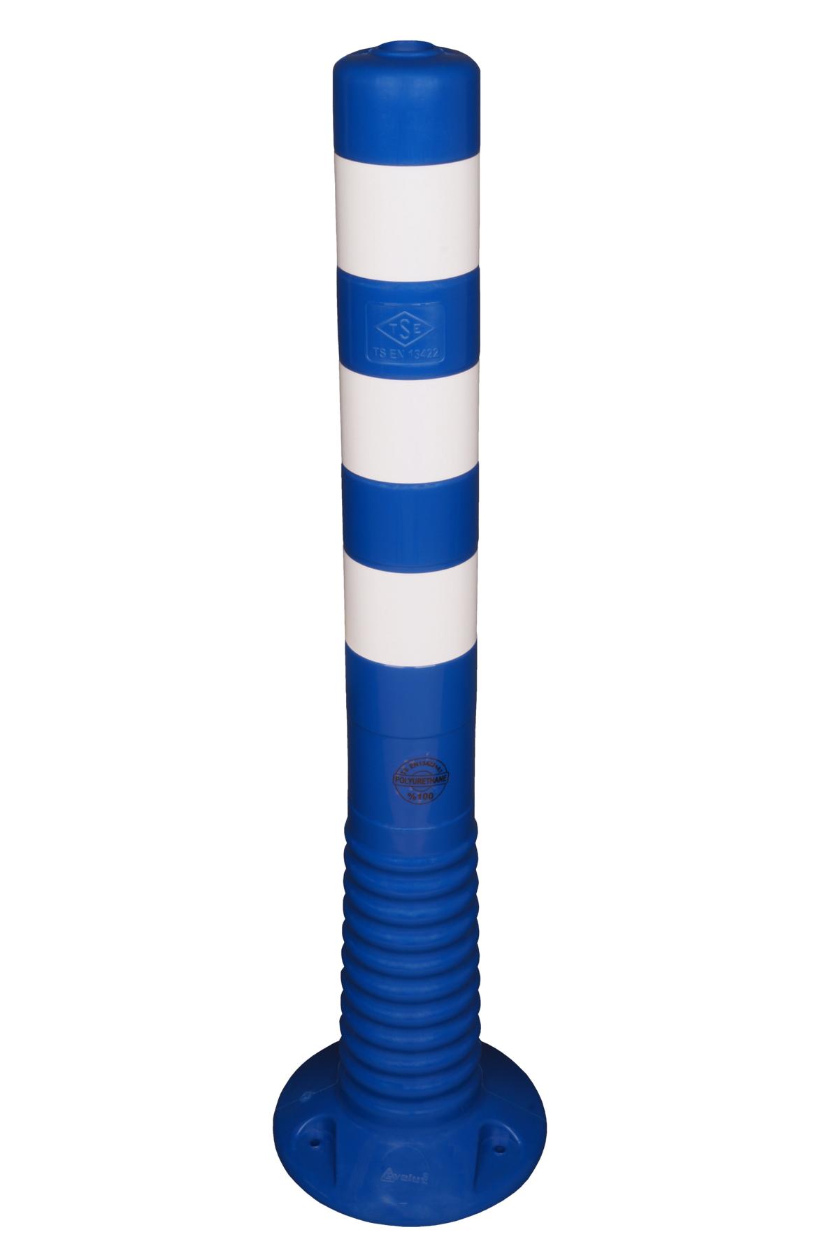 Flexibler Absperrpfosten "Flexipfosten ECO" Ø 80 mm, blau, überfahrbar