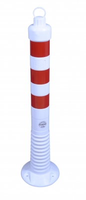 Flexibler Absperrpfosten "Flexipfosten Eco" Ø 80 mm, weiss, überfahrbar