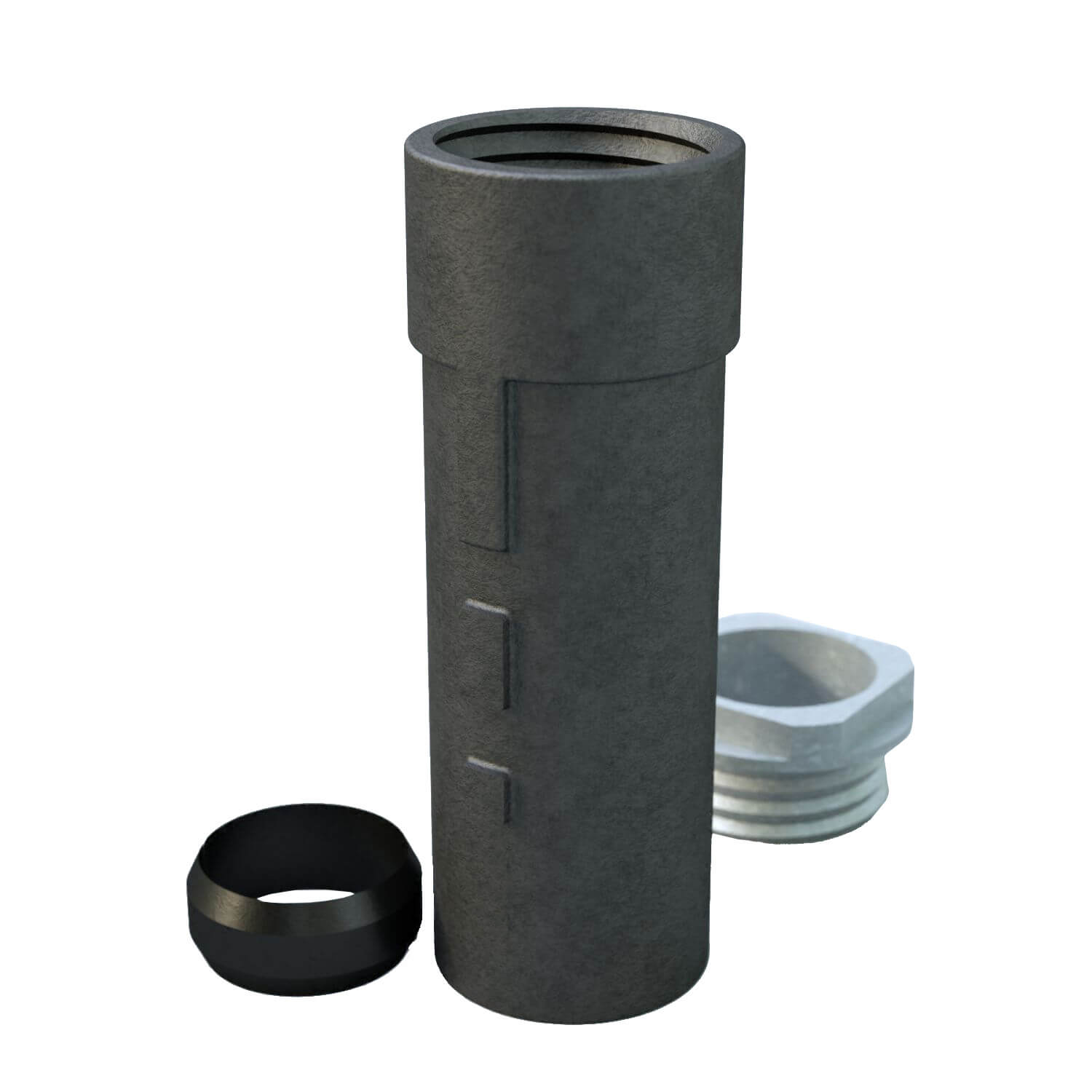 Grauguss Bodenhülse für Rohre 48, 60, 76 mm