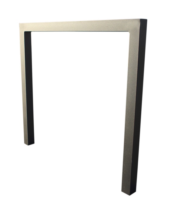 Anlehnbügel -QUADRUS- aus Stahl 60x60 mm