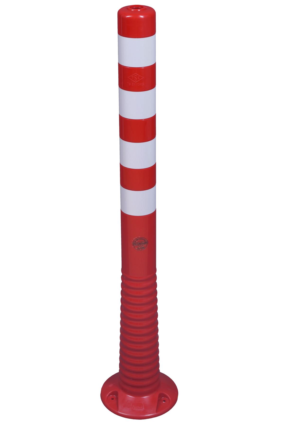 Flexibler Absperrpfosten "Flexipfosten ECO" Ø 80 mm, rot, überfahrbar