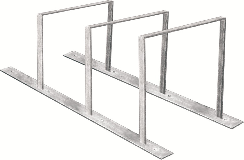 Reihenanlehnbügel LUCKA 2-4 Plätze mit Flacheisenbügel 50x12 mm