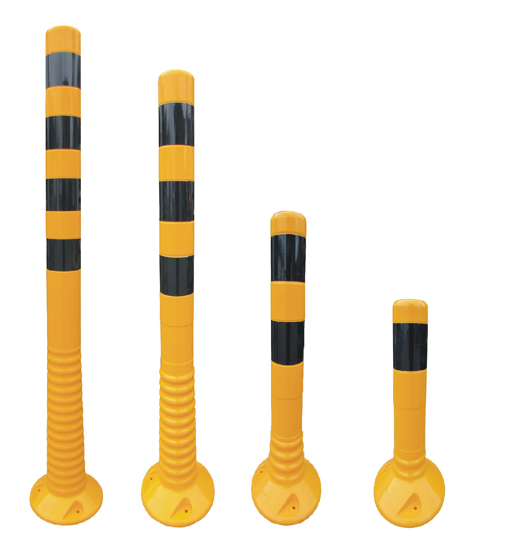 Flexibler Absperrpfosten "Flexipfosten ECO" Ø 80 mm, gelb, überfahrbar 