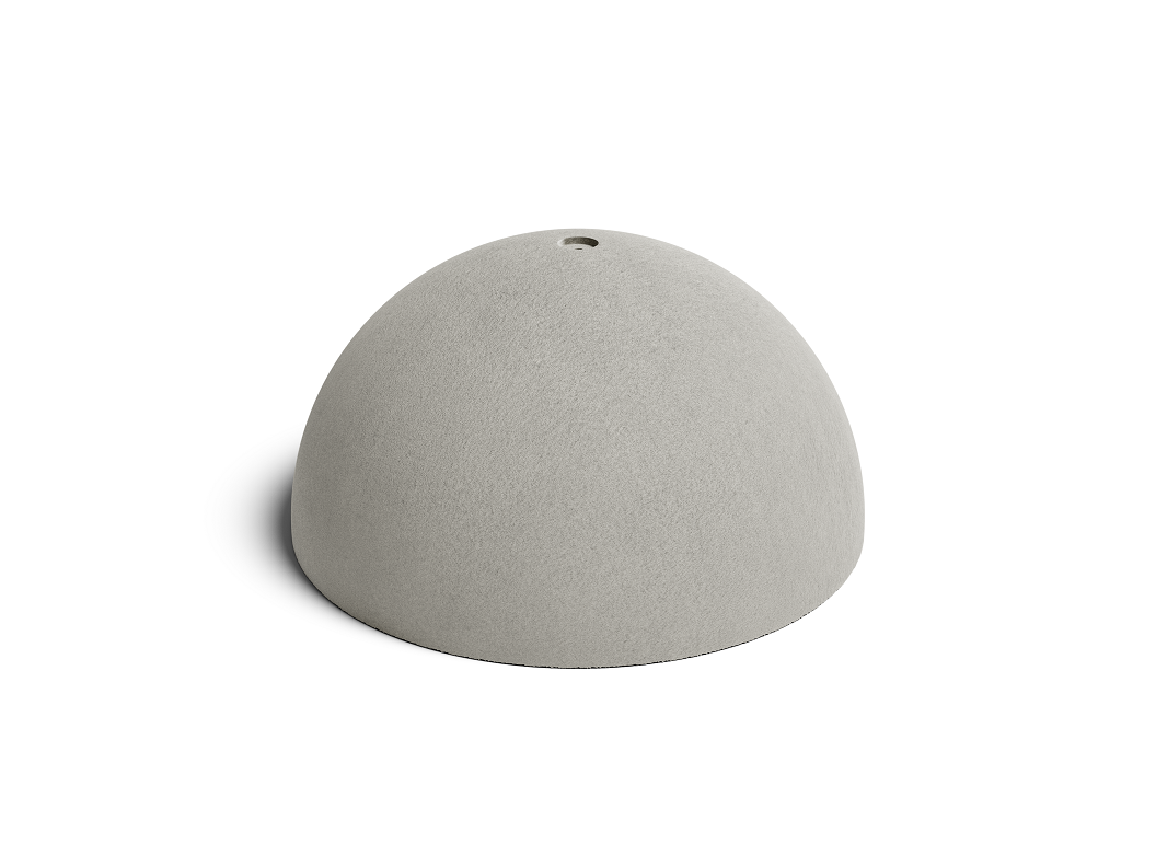Verkehrspoller Halbkugel Ø 750x350 mm grau