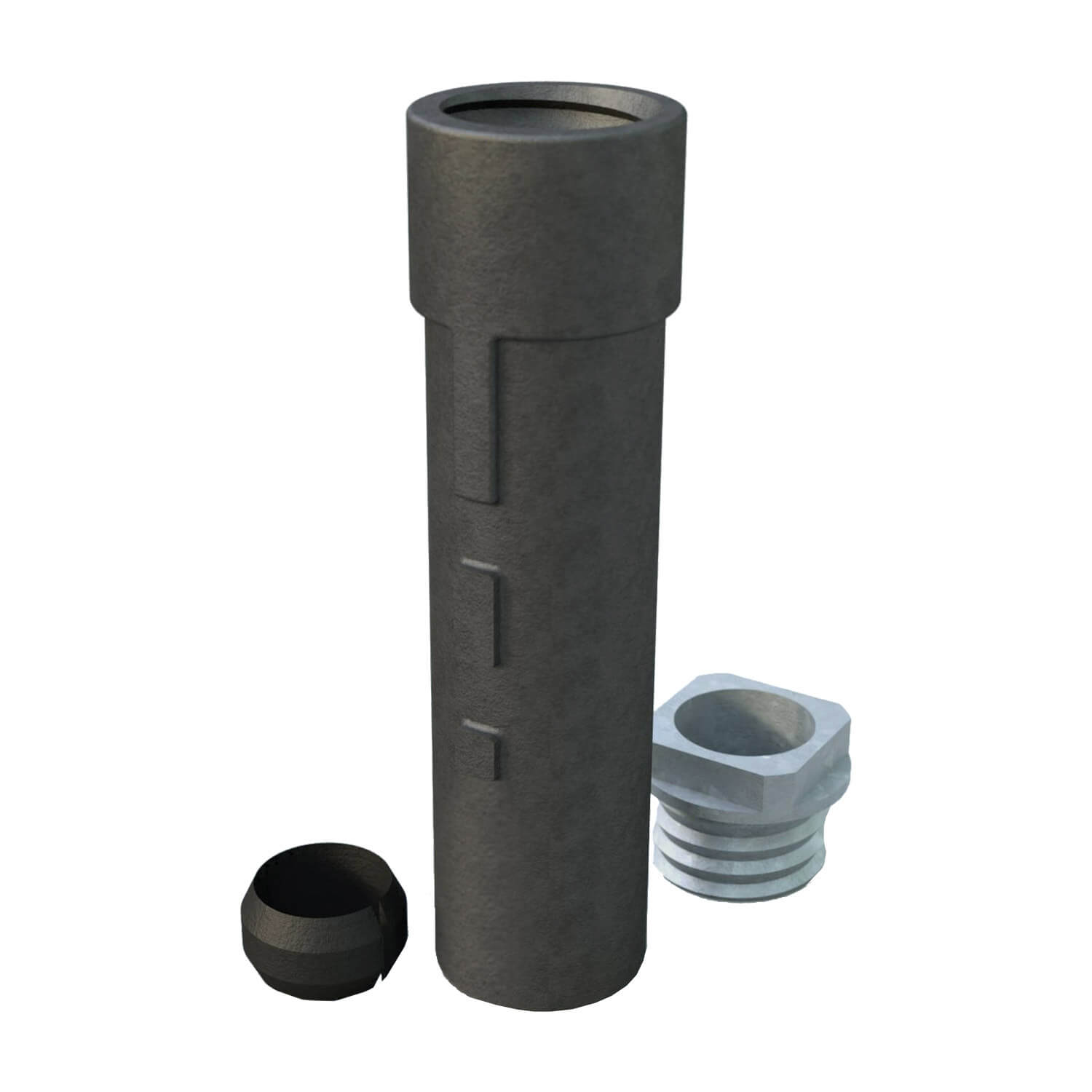Grauguss Bodenhülse für Rohre 48, 60, 76 mm