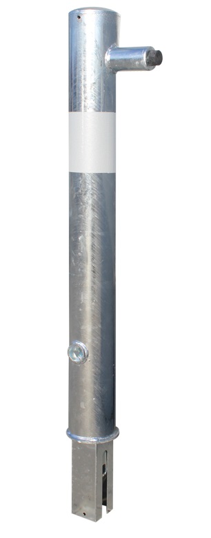 Türstopperpfosten CONSISTO aus Stahl I herausnehmbar aus Rundrohr Ø 108 mm