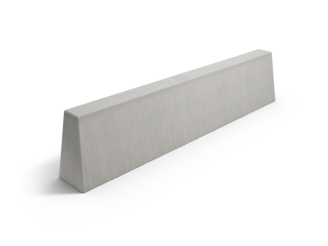 Trapezstein 2500x380x650 mm grau