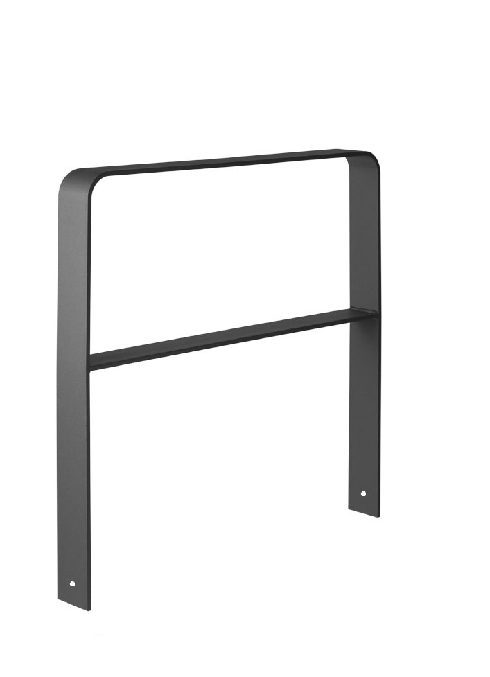 Anlehnbügel -Planus- aus Flachstahl 50x12 mm, Ecken gebogen