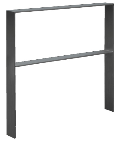 Fahrrad-Anlehnbügel PLANUS-A | 80x15mm | Höhe 1200mm aus Alu