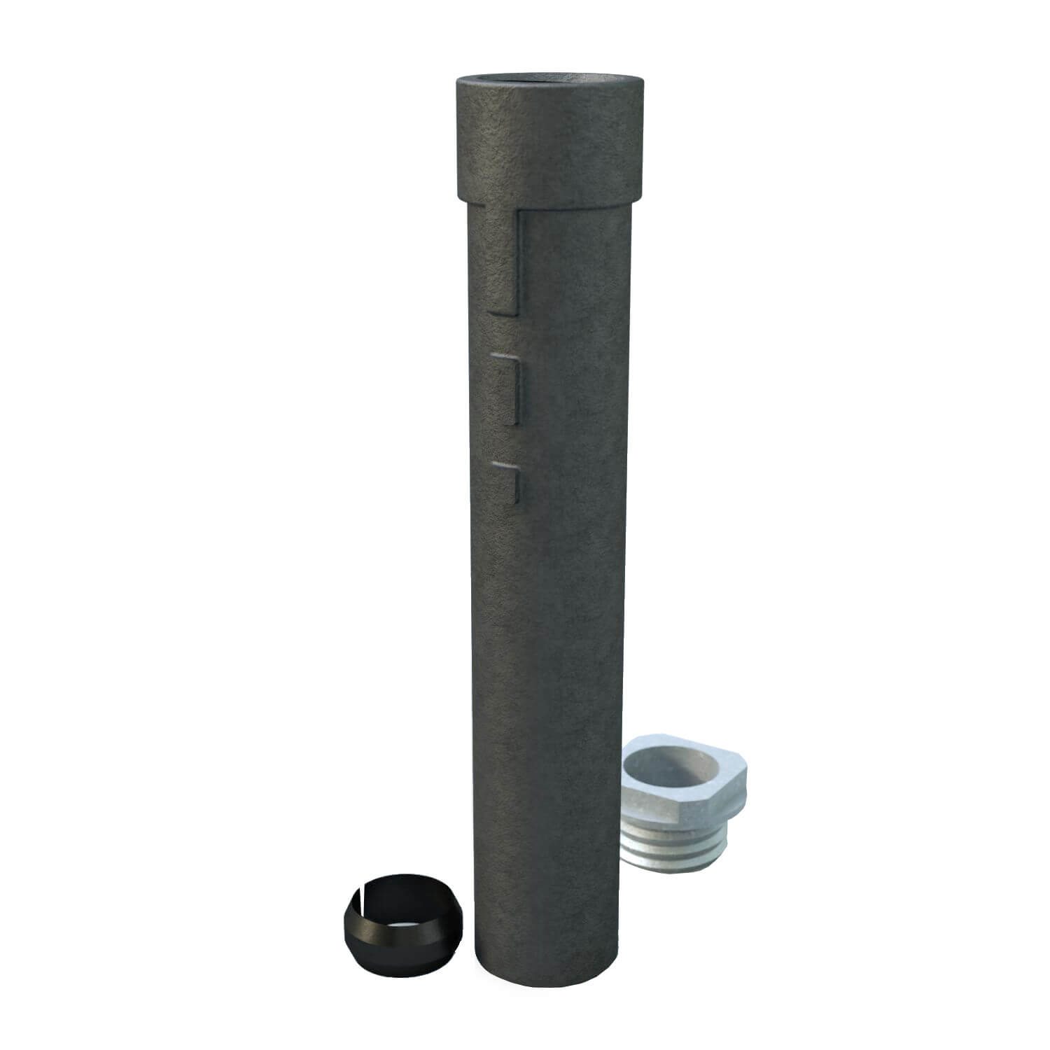 Grauguss Bodenhülse für Rohre 48, 60, 76 mm