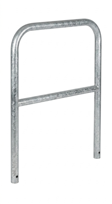 Absperrbügel aus Stahl, Ø 48 mm, Höhe: 1,2 m, mit Querholm
