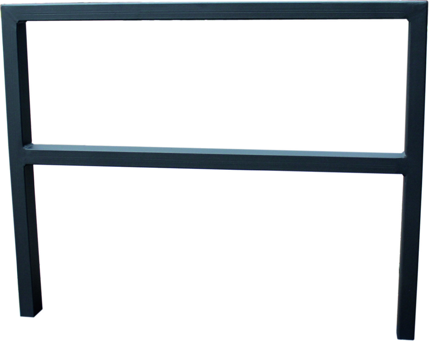 Anlehnbügel -QUADRUS- aus Stahl 60x40 mm