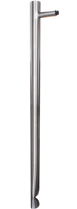 Stand-Türstopper CONSISTO aus Edelstahl Ø 60 mm