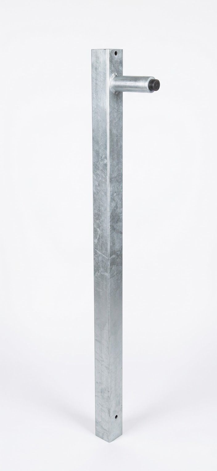Türstopperpfosten CONSISTO aus Stahl I ortsfest aus Quadratror 70x70 mm