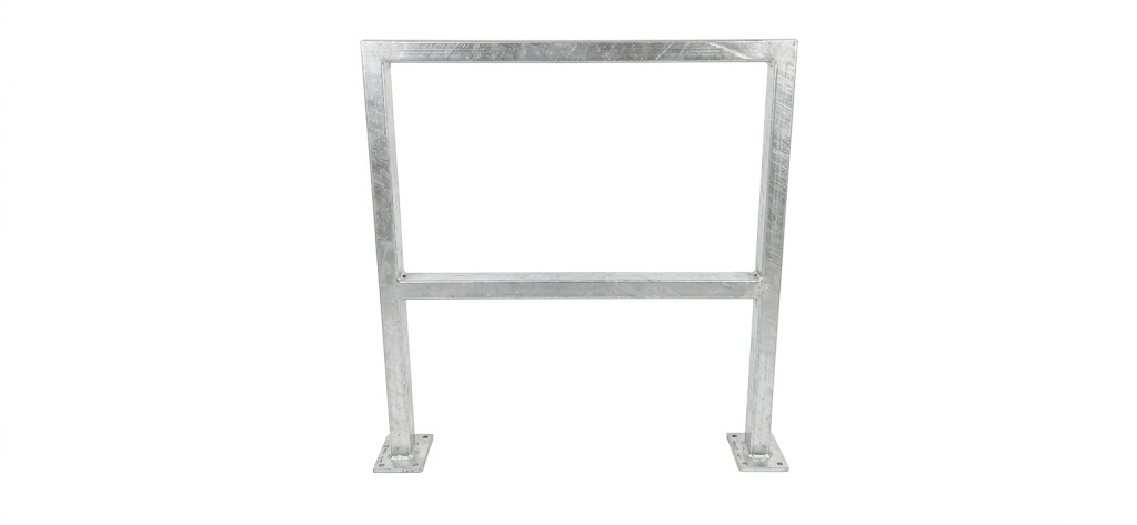 Anlehnbügel -QUADRUS- aus Stahl 60x40 mm
