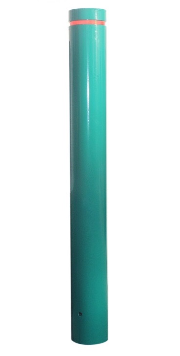 Stahlpoller PHARUS mit Ziernut, Ø 121 mm, Höhe: 750 mm, ortsfest