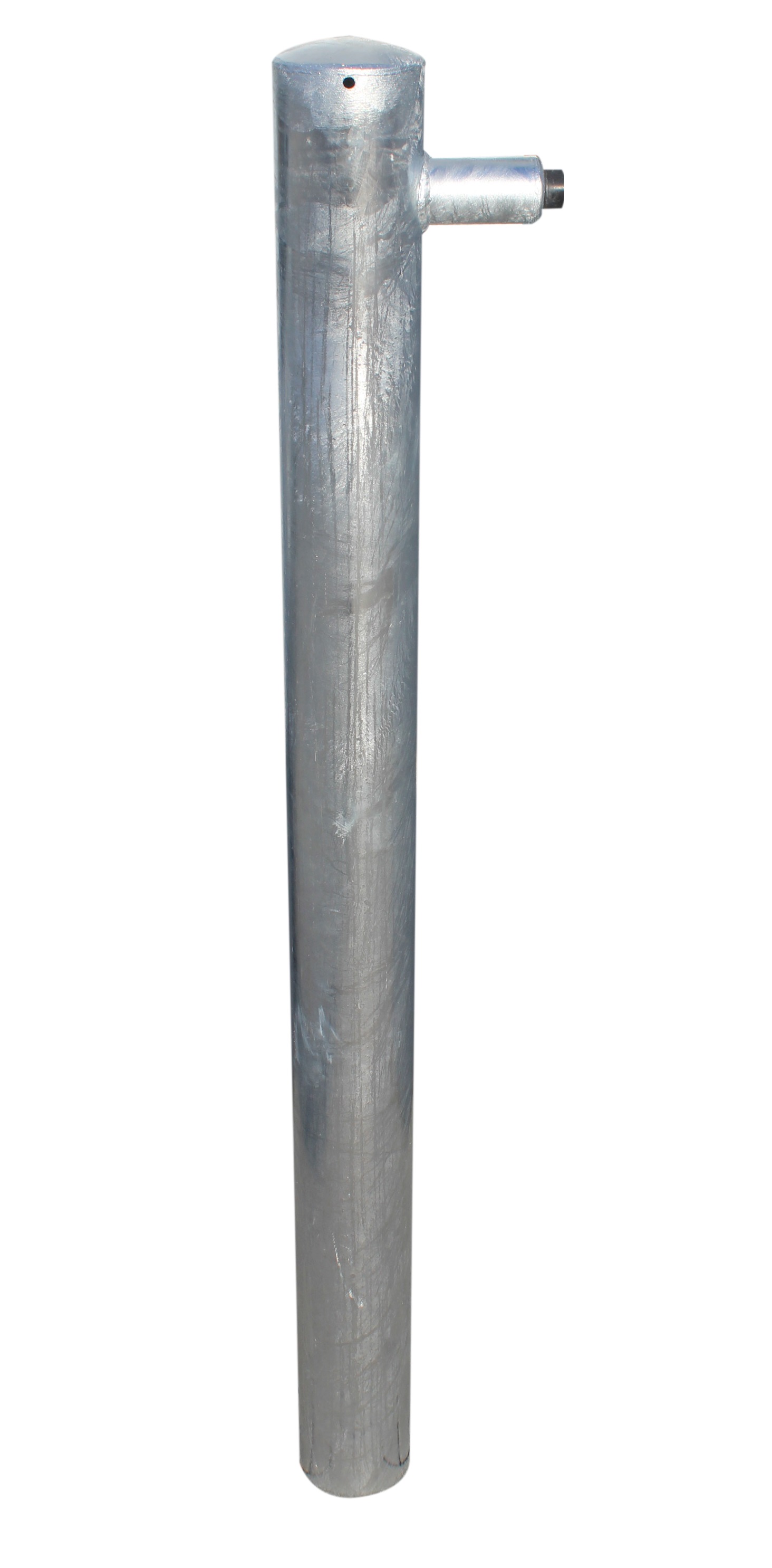 Türstopperpfosten CONSISTO aus Stahl I ortsfest aus Rundrohr 108 mm