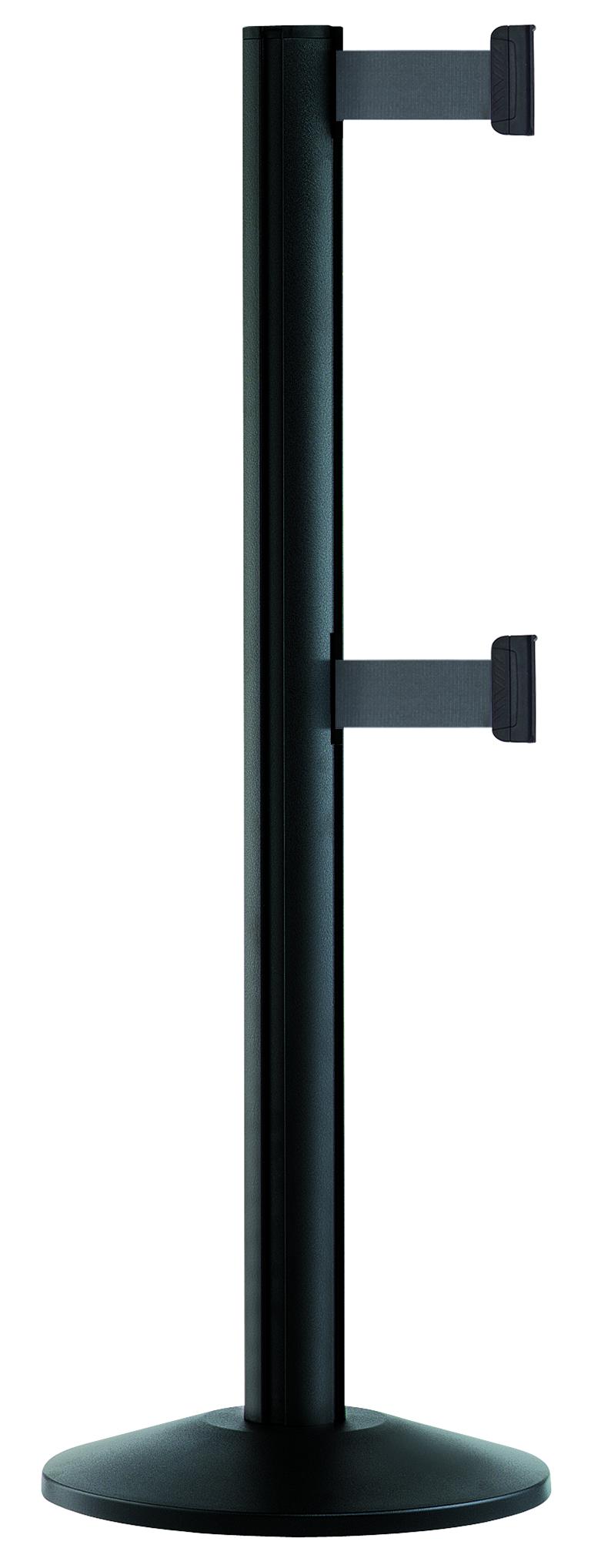 Gurtpfosten -BELTRAC EXTEND DOUBLE-, aus Aluminium, Gurtlänge 2 x 3,7 m