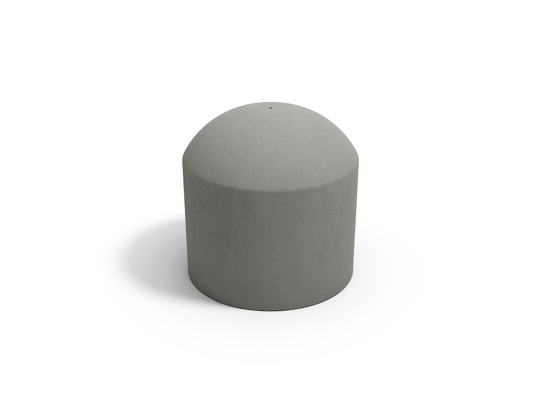 Verkehrspoller Halbkugel Ø 500x500 mm grau